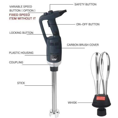 500W Variable-Speed Handheld Immersion Blender