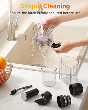 3-in-1 Cold Press Juicer with 5.8" Large Chute