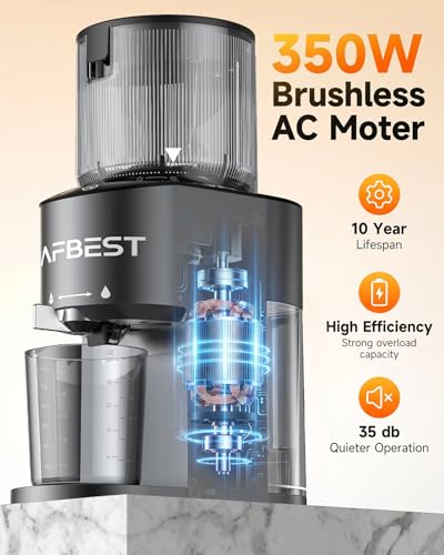 3-in-1 Cold Press Juicer with 5.8" Large Chute