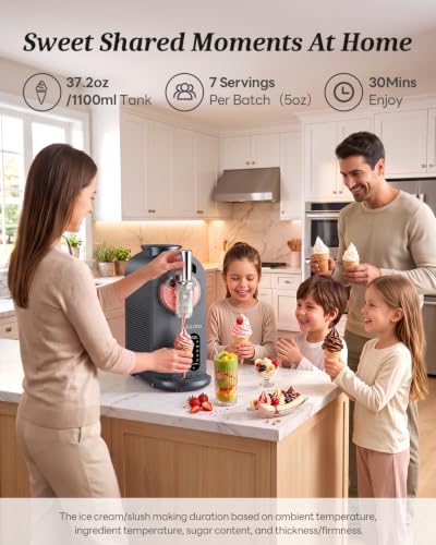 Ice Cream Maker & Slushie Machine Soft Serve Ice Cream Machine 7 Presets
