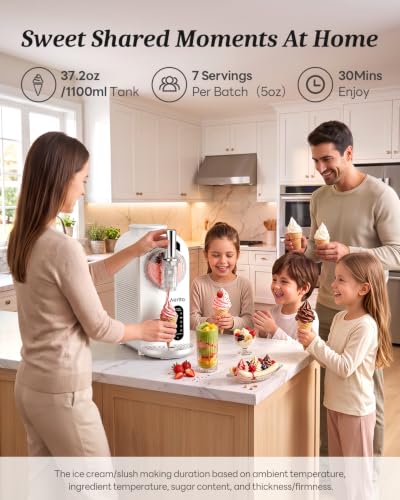 Ice Cream Maker & Slushie Machine Soft Serve Ice Cream Machine 7 Presets
