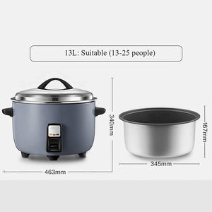 8L Commercial Non-Stick Rice Cooker with Automatic Keep Warm