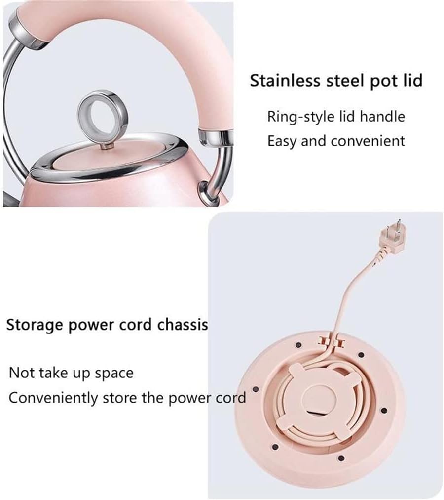 Retro Stainless Steel Electric Kettle