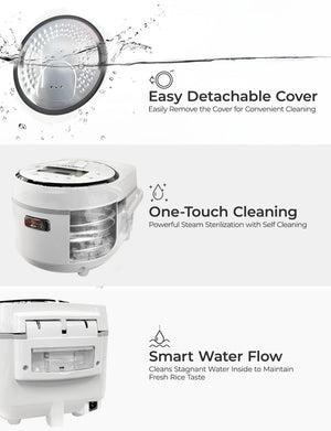 10-Cup Micom Rice Cooker with 16 Cooking Menus
