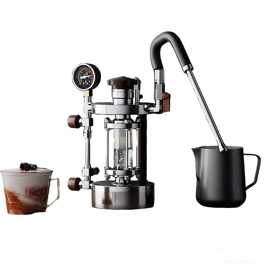 Milk Frother and Steamer, Handheld Foam Maker with Adjustable Hose, 700ml