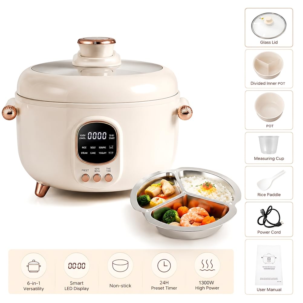 4 Qt 6-in-1 Electric Pressure Cooker & Multi-Cooker