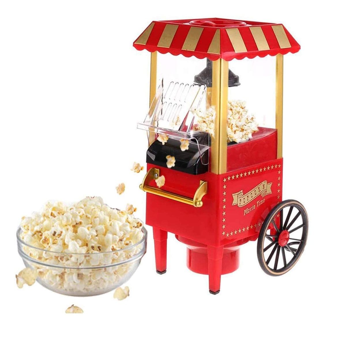 Retro Hot Air Oil-Free Popcorn Maker
