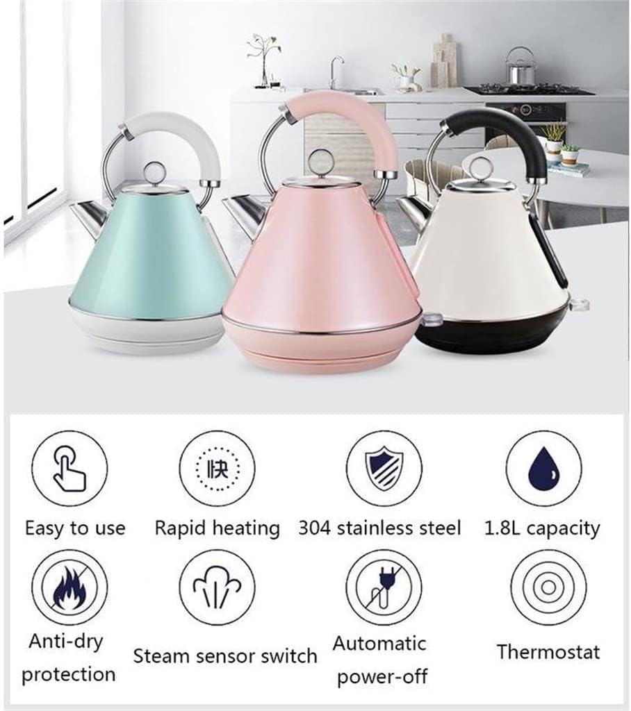 Retro Stainless Steel Electric Kettle