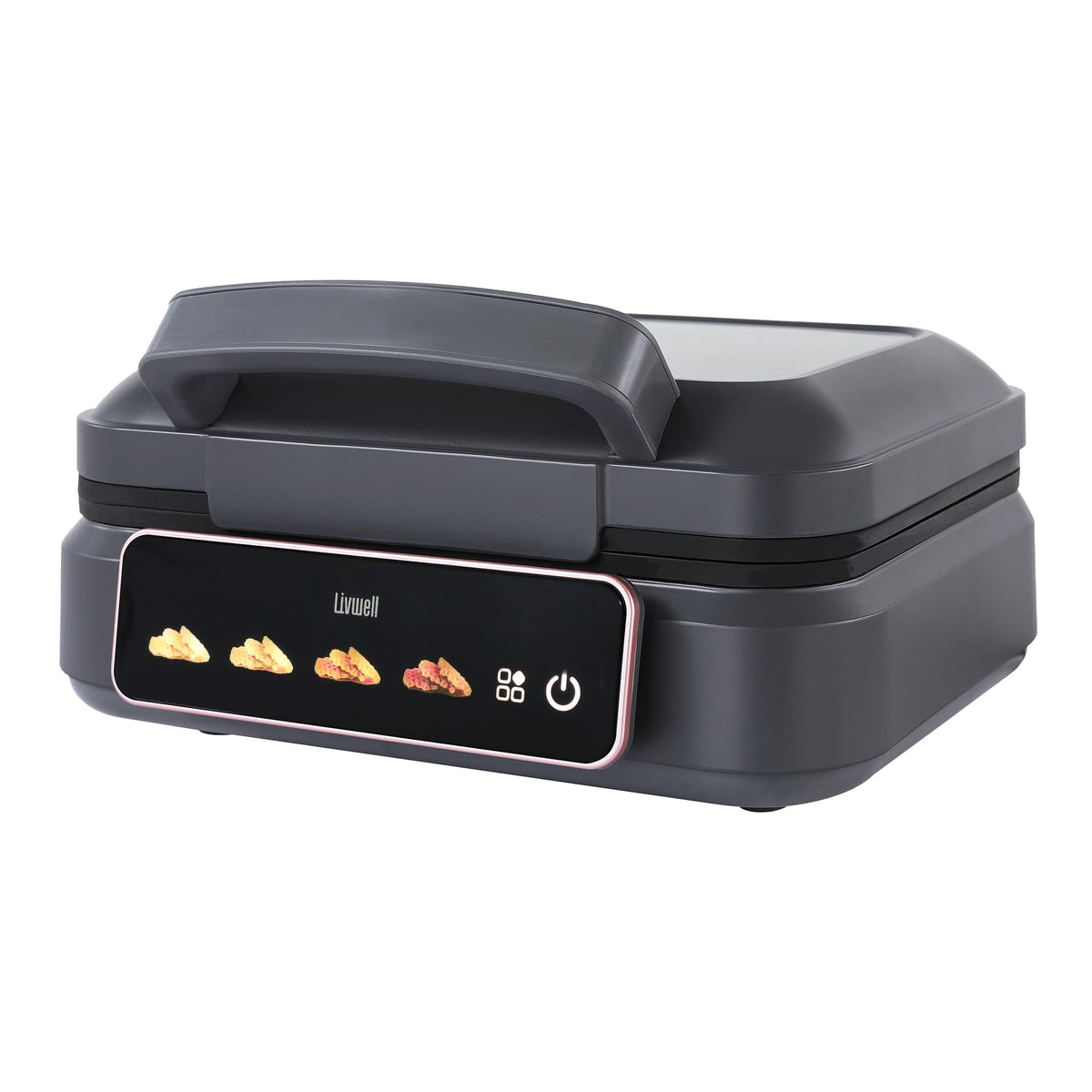 LIVWELL Smart Touch Belgian Waffle Maker LED Touch Screen, PFOA & PFAS-Free