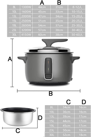 8L Commercial Non-Stick Rice Cooker