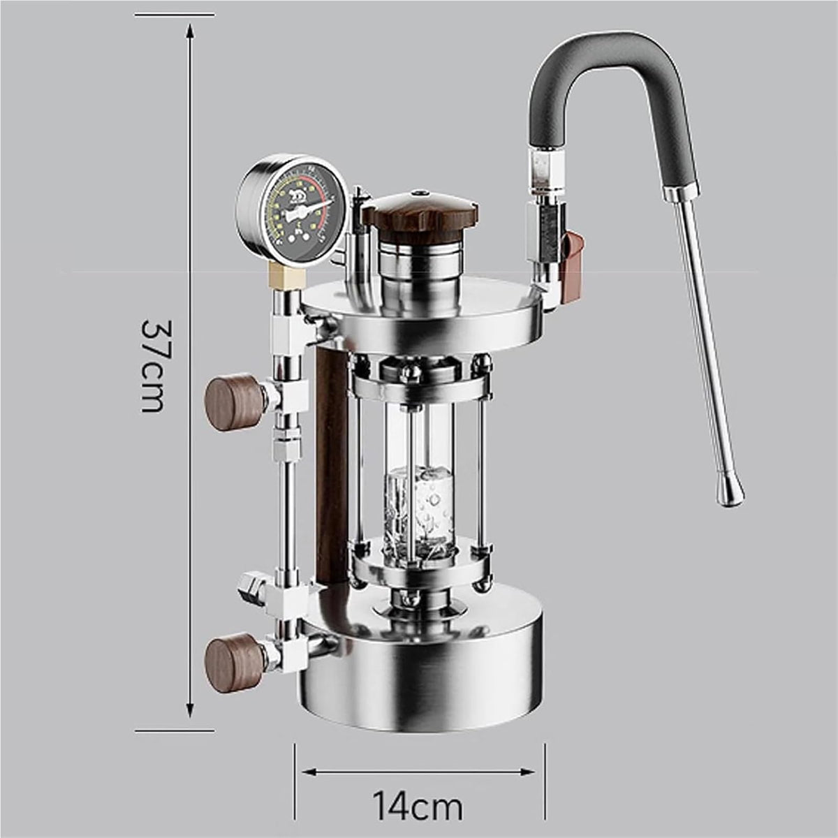Milk Frother and Steamer, Handheld Foam Maker with Adjustable Hose, 700ml