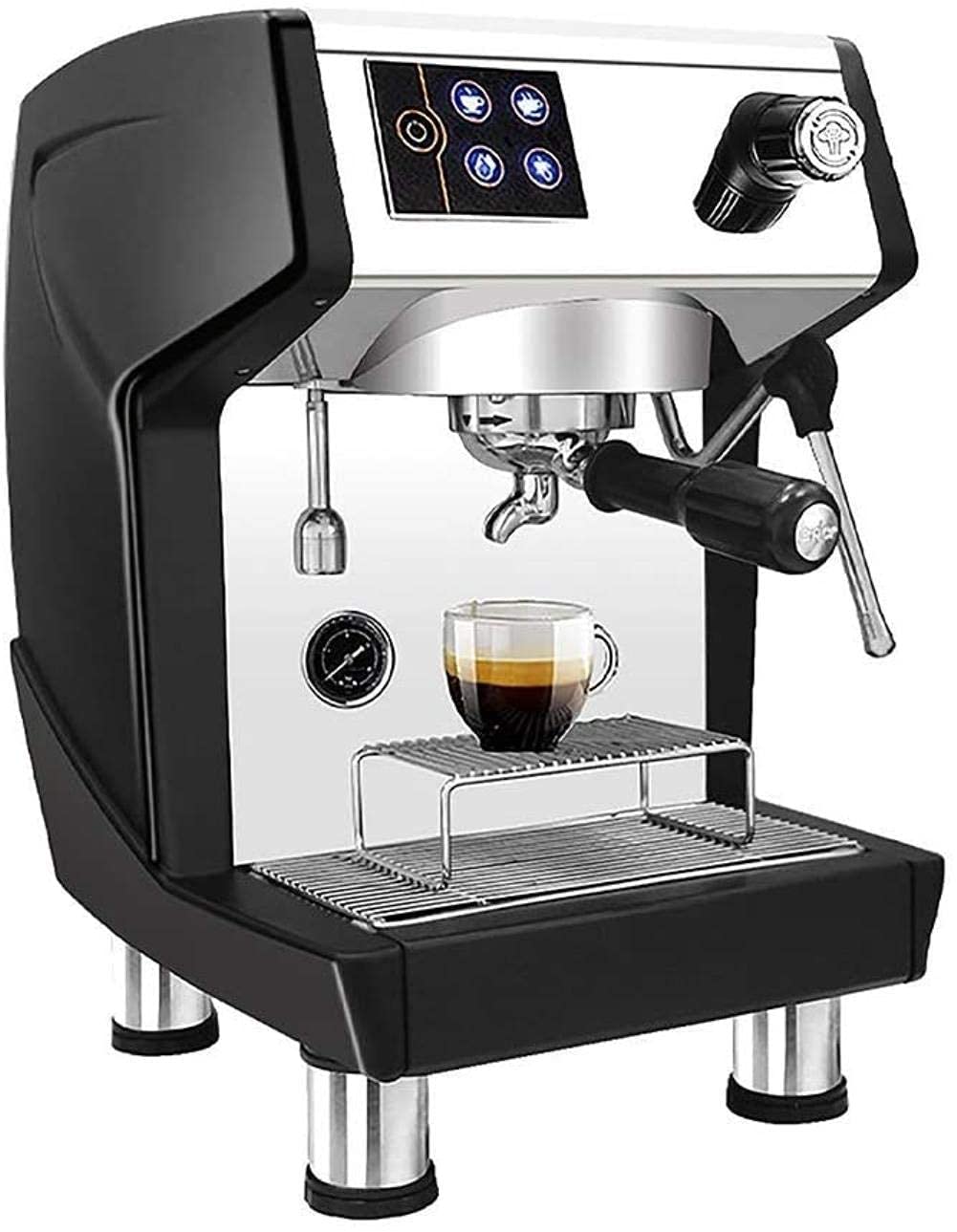 Portable Manual Espresso Machine with Milk Frother