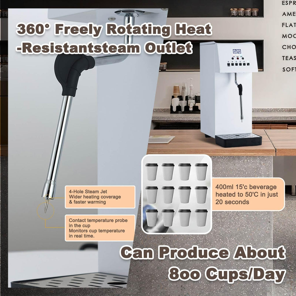 Electric Stainless Steel Milk Steamer & Frother