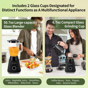 51 oz Countertop Blender with Glass Grinding Cup