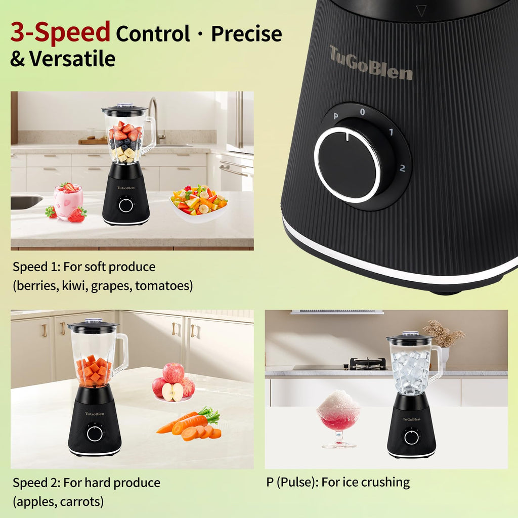 51 oz Countertop Blender with Glass Grinding Cup