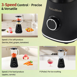 51 oz Countertop Blender with Glass Grinding Cup