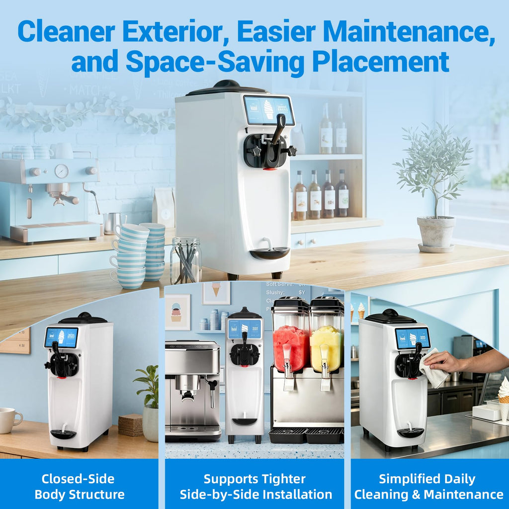 GSEICE Soft Serve Ice Cream Machine ETL