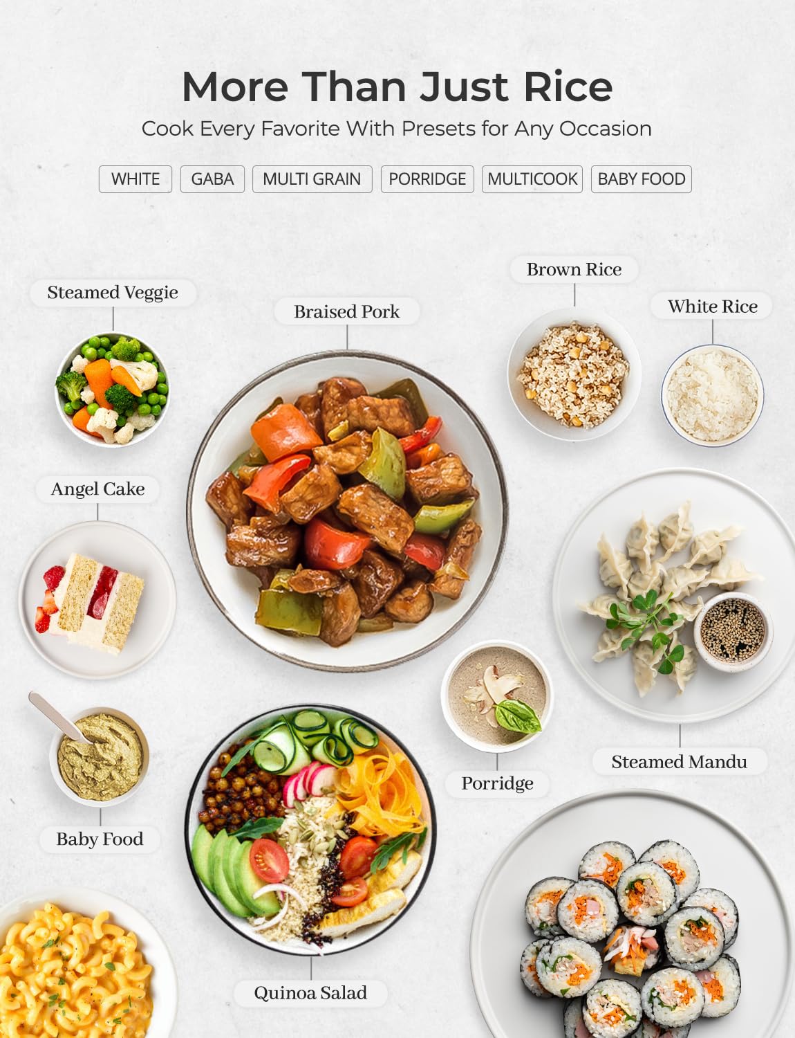 10-Cup Micom Rice Cooker with 16 Cooking Menus