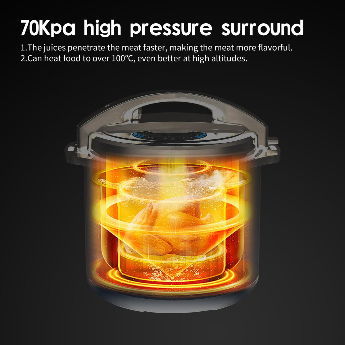 12L Commercial Digital Electric Pressure Cooker