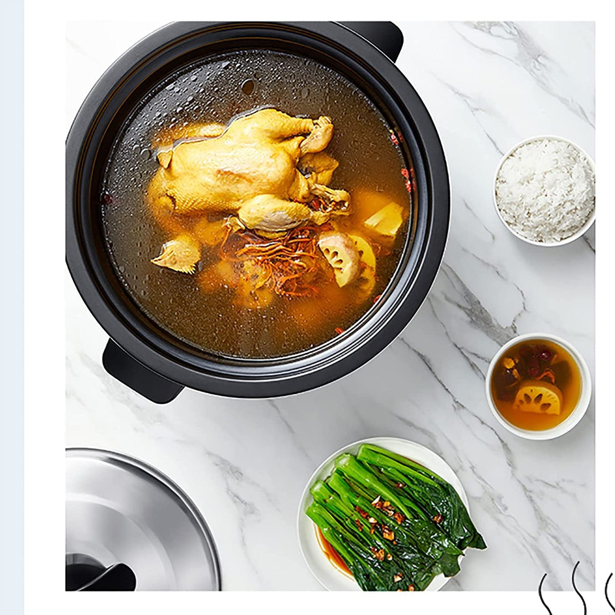 8L Commercial Non-Stick Rice Cooker with Automatic Keep Warm