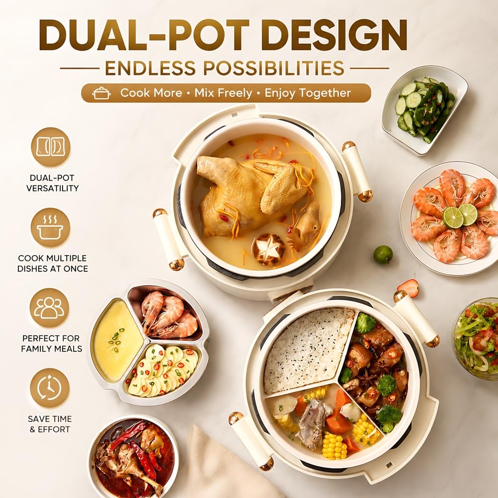 4 Qt 6-in-1 Electric Pressure Cooker & Multi-Cooker