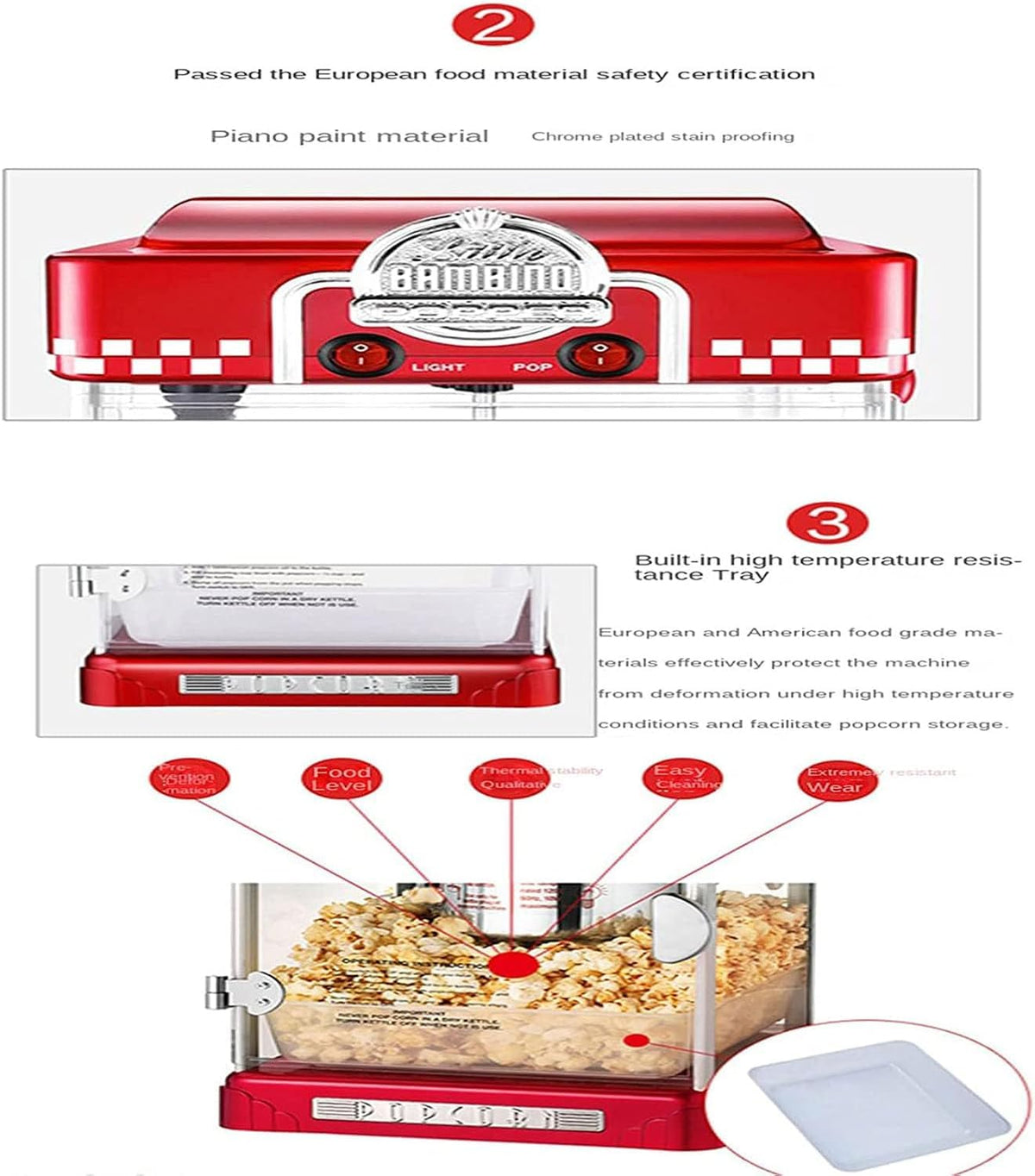 Automatic Oil-Free Popcorn Maker
