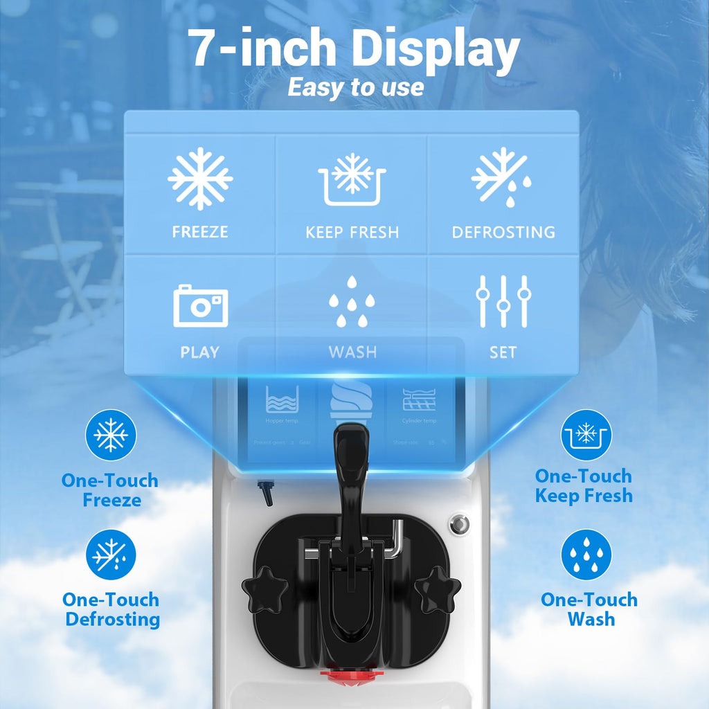 GSEICE Soft Serve Ice Cream Machine ETL