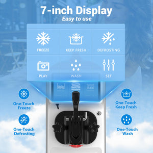 GSEICE Soft Serve Ice Cream Machine ETL