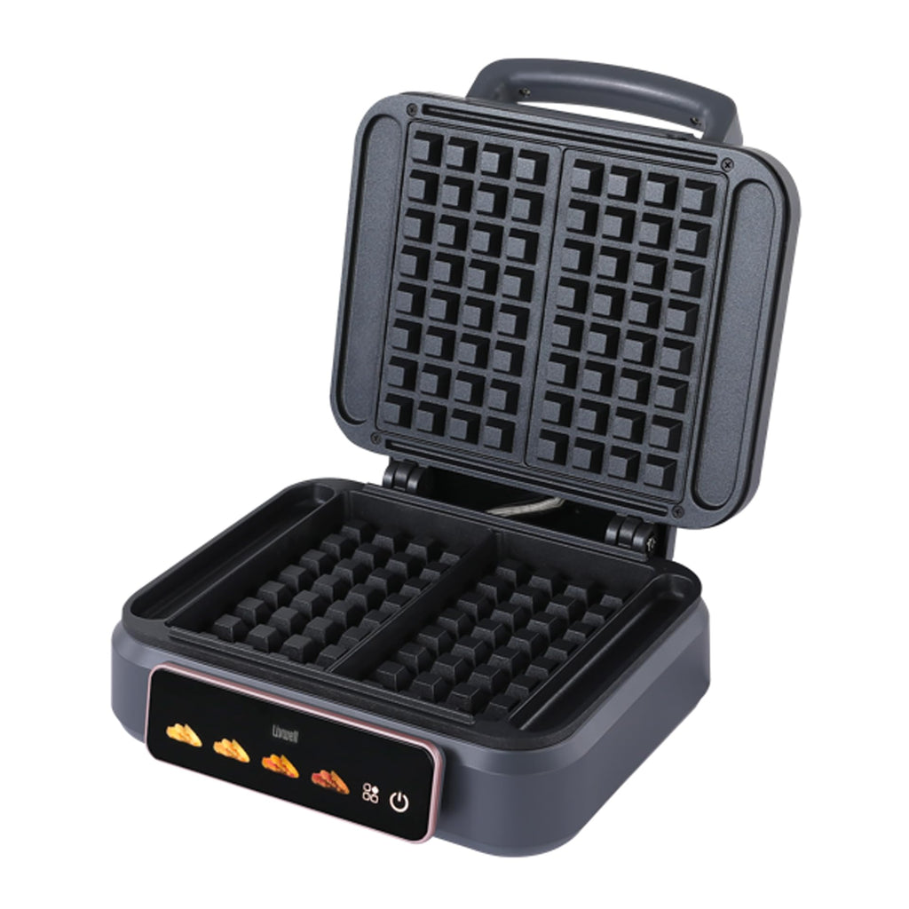 LIVWELL Smart Touch Belgian Waffle Maker LED Touch Screen, PFOA & PFAS-Free