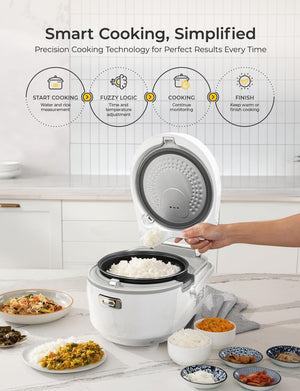 10-Cup Micom Rice Cooker with 16 Cooking Menus