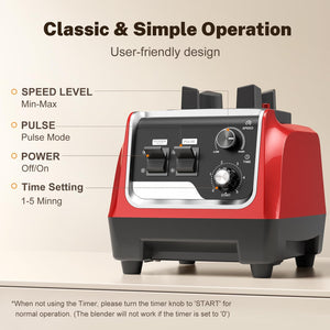 1800W High-Speed Blender with 70 oz Pitcher & To-Go Cup