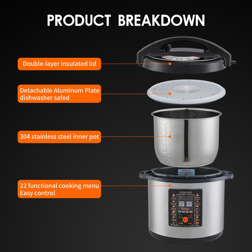 12L Commercial Digital Electric Pressure Cooker