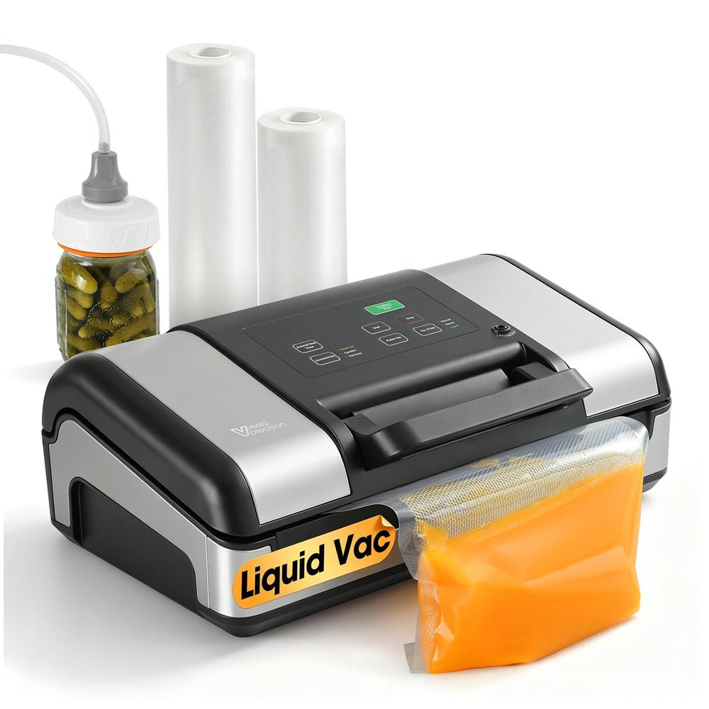Vesta Precision 12" Vacuum Sealer for Food & Liquids, 1x50' or 2x20' Rolls