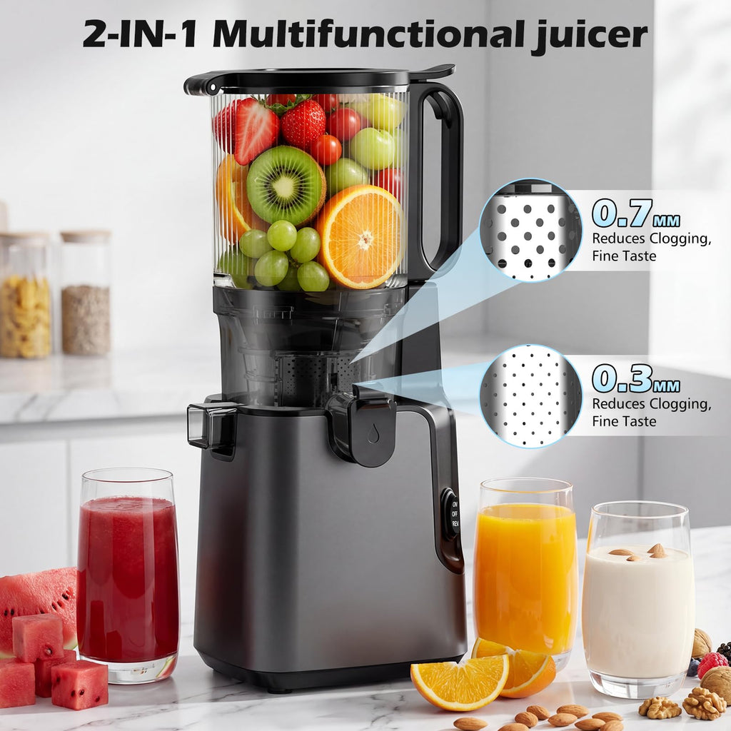 400W Cold Press Juicer with 5.8" Large Chute