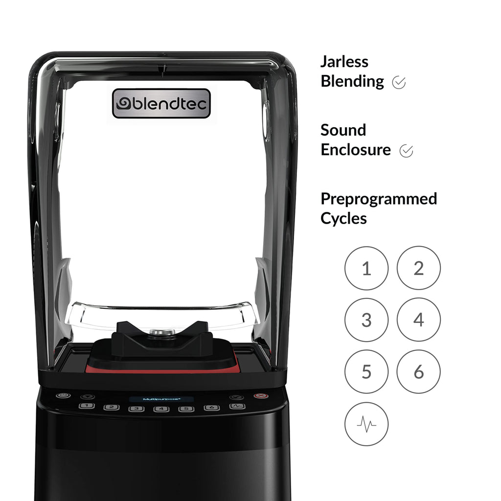 Blendtec Stealth Nitro X Commercial Blender, Blend in Cup Techology, Black