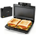 Aigostar Sandwich Maker Flat & Tostadora de Pan - 750W Grilled Cheese Maker