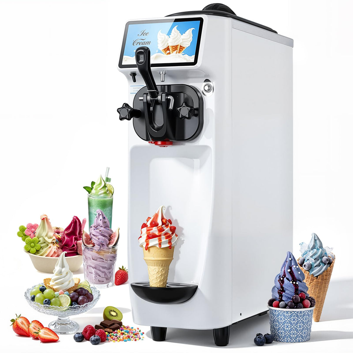 GSEICE Soft Serve Ice Cream Machine ETL