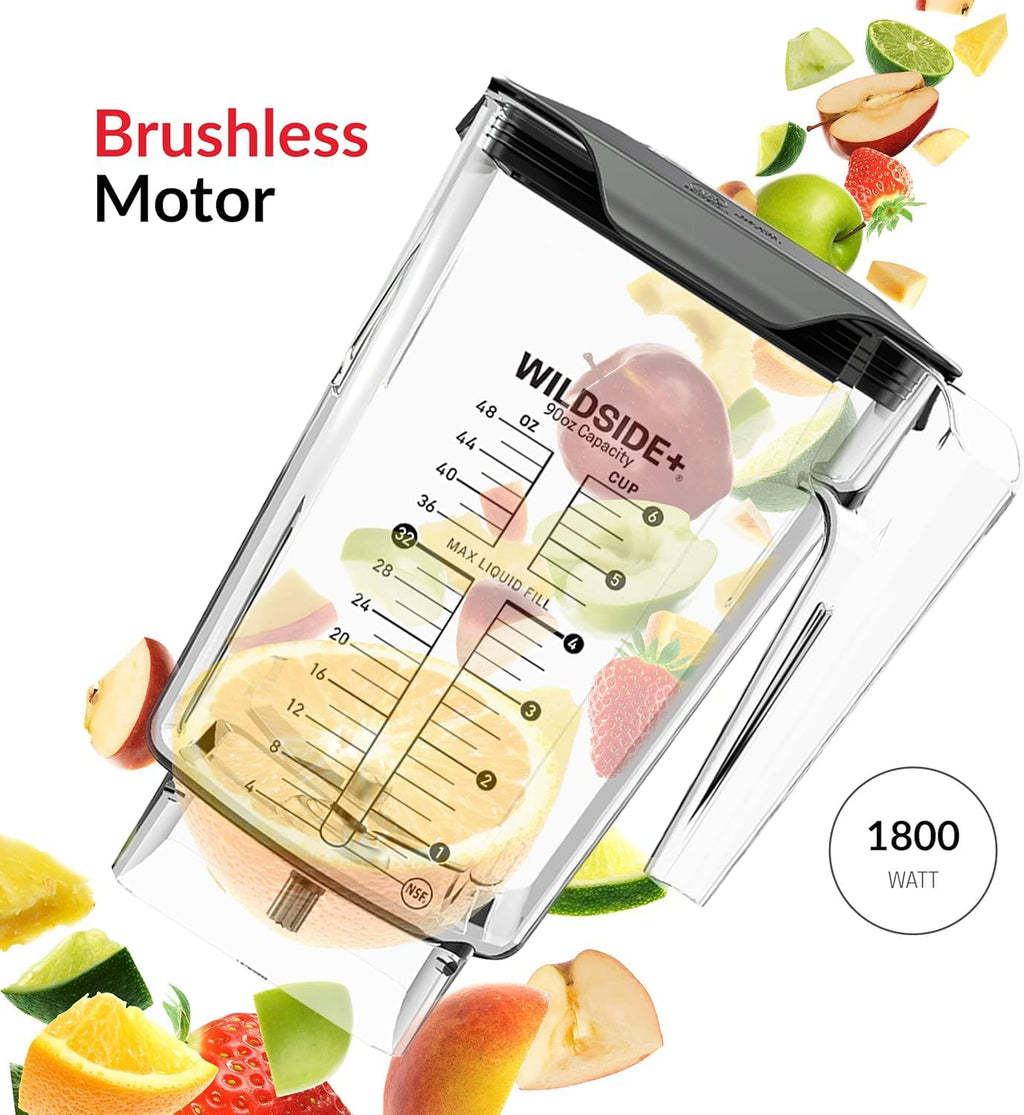 Blendtec Stealth X 885 Commercial Blender (Black) & 90oz* WildSide+ Jar