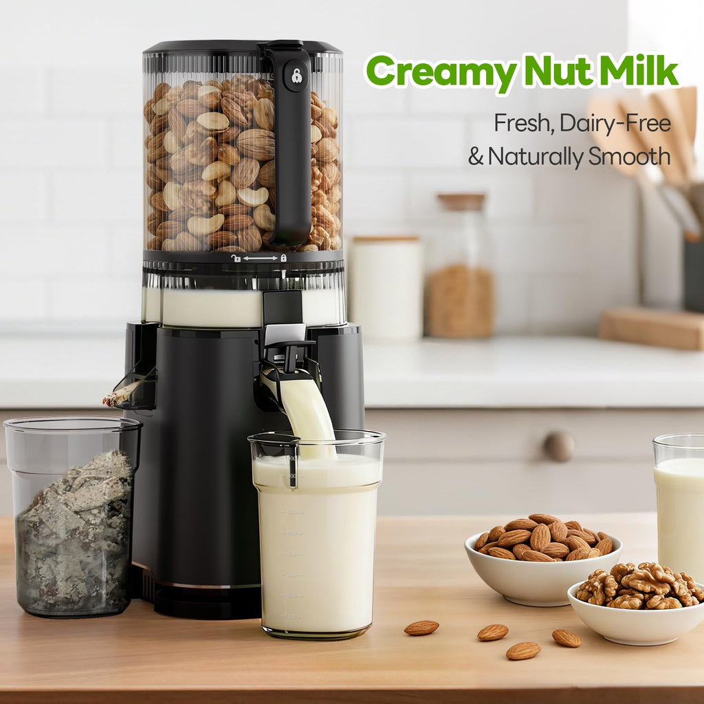 ECOSELF Juicer Machines, With Recipe Cold Press Juicer 6.0" Feed Chute