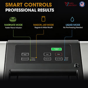 Vesta Precision 12" Vacuum Sealer for Food & Liquids, 1x50' or 2x20' Rolls