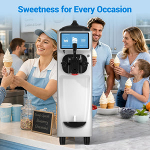 GSEICE Soft Serve Ice Cream Machine ETL