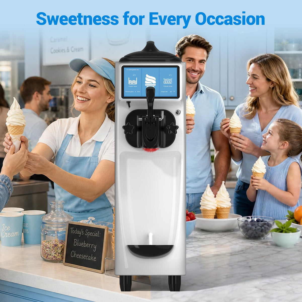 GSEICE Soft Serve Ice Cream Machine ETL