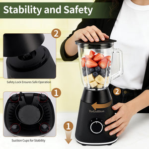 51 oz Countertop Blender with Glass Grinding Cup