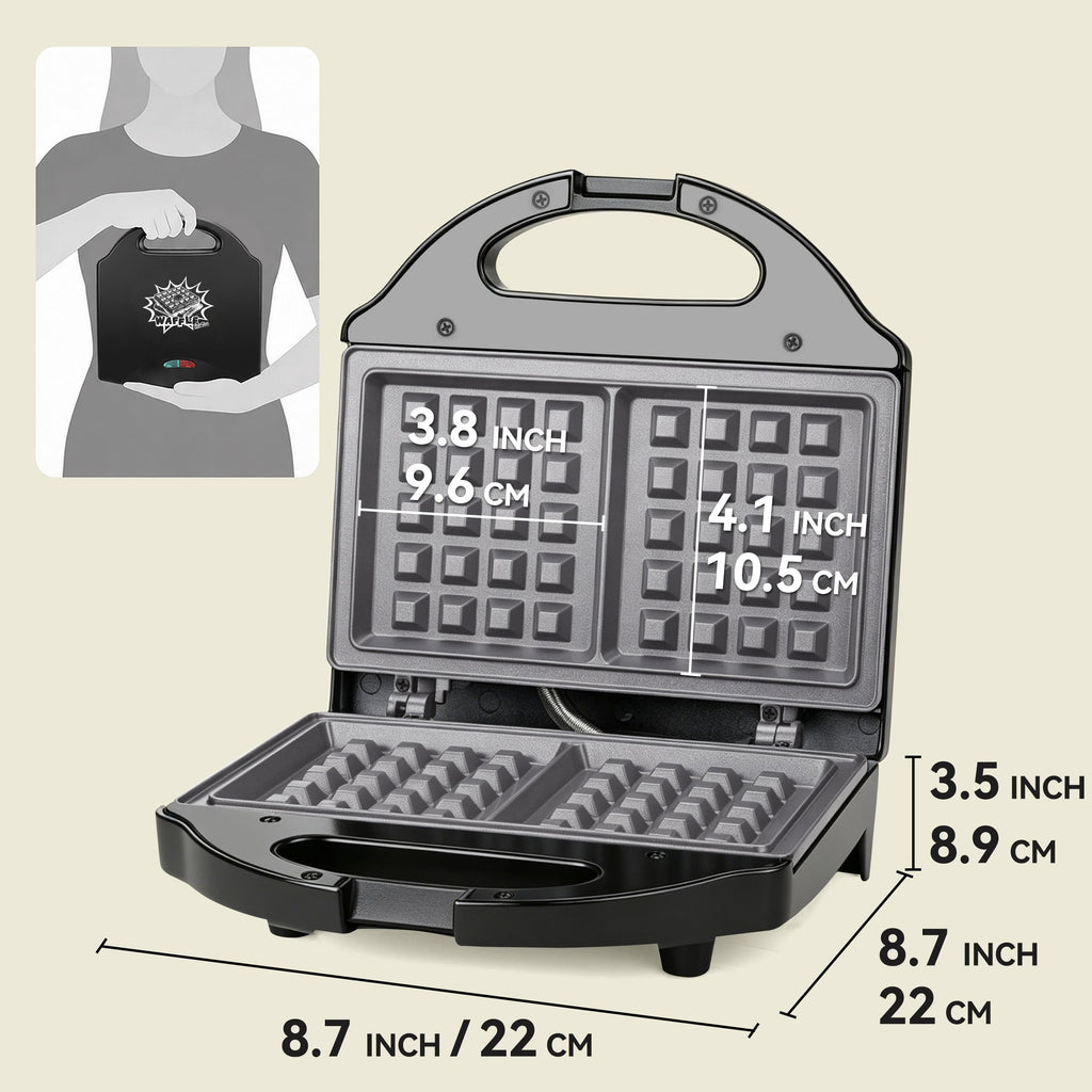 Ceramic Mini Waffle Maker01