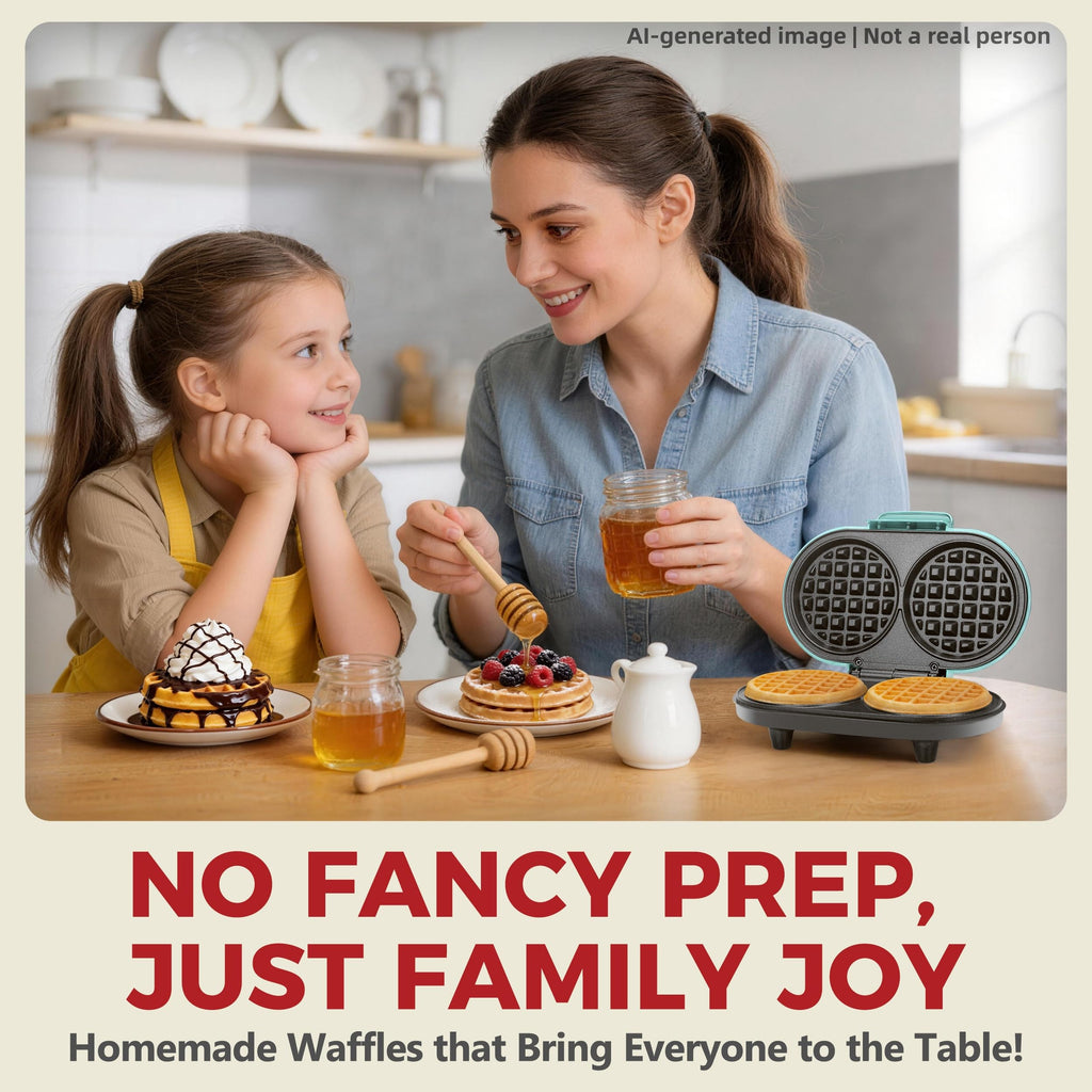 Double Mini Waffle Maker 02