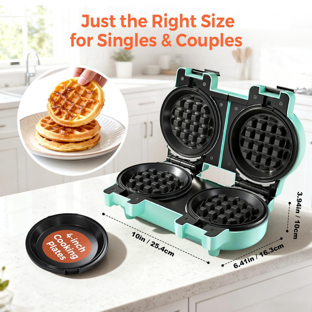 2-in-1 Double Waffle & Pancake Maker