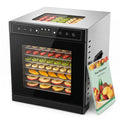 800W Stainless Steel Food Dehydrator with 24H Timer