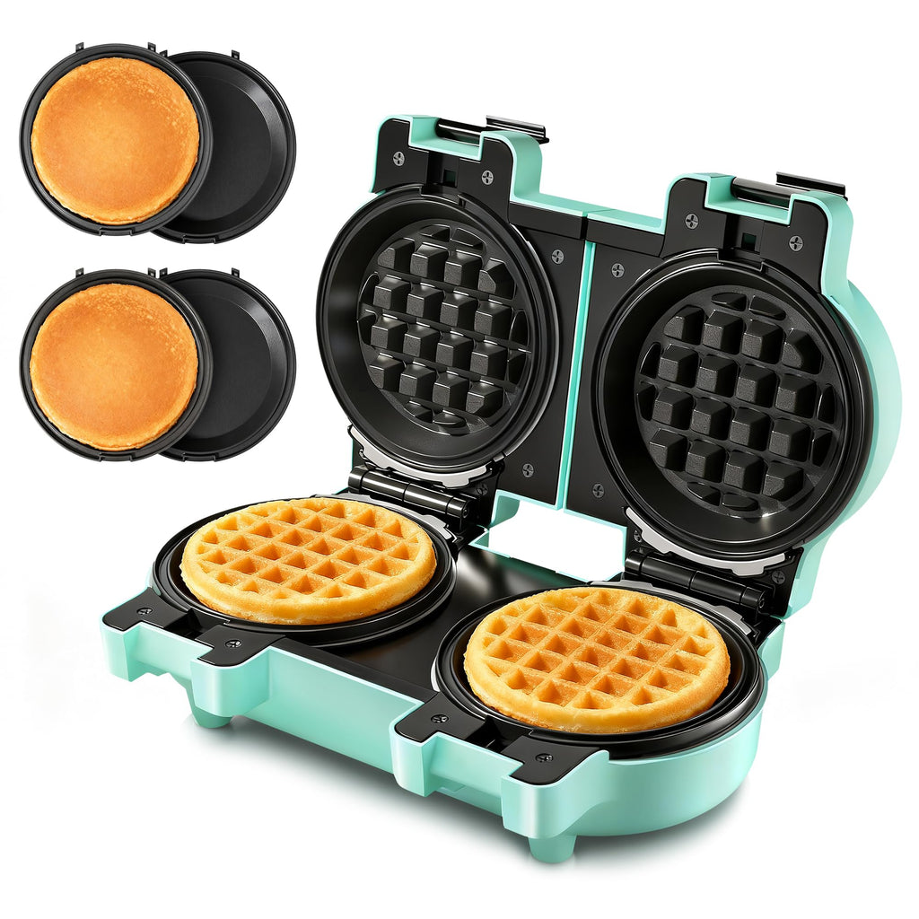 2-in-1 Double Waffle & Pancake Maker