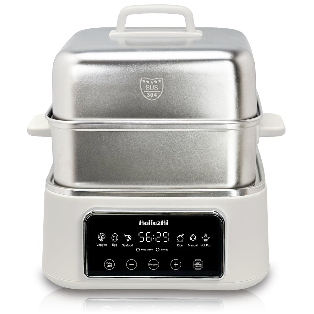 12.7 Qt Double-Tier Electric Food Steamer