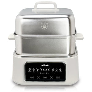 12.7 Qt Double-Tier Electric Food Steamer